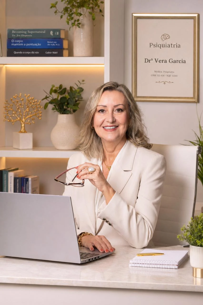 Dra. Vera Garcia em retrato profissional